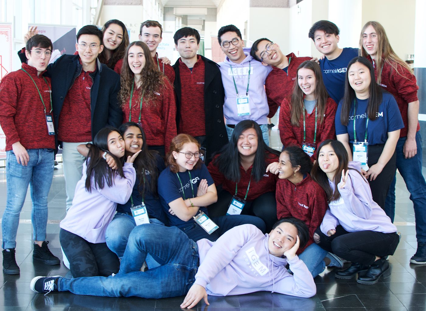 The Cornell iGEM team gathered together at the iGEM Grand Jamboree